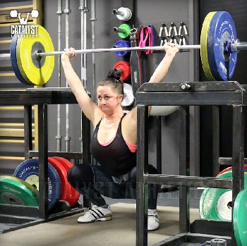 Aimee overhead squat - Olympic Weightlifting, strength, conditioning, fitness, nutrition - Catalyst Athletics