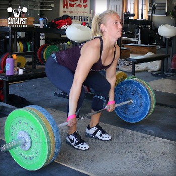 Chelsea floating clean deadlift - Olympic Weightlifting, strength, conditioning, fitness, nutrition - Catalyst Athletics