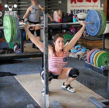 Erin overhead squat - Olympic Weightlifting, strength, conditioning, fitness, nutrition - Catalyst Athletics