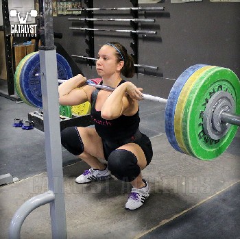 Alyssa front squat - Olympic Weightlifting, strength, conditioning, fitness, nutrition - Catalyst Athletics