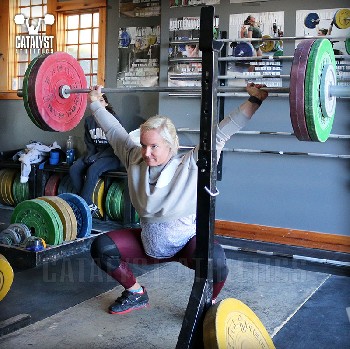Sarabeth overhead squat - Olympic Weightlifting, strength, conditioning, fitness, nutrition - Catalyst Athletics