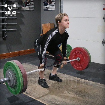 Amanda clean deadlift - Olympic Weightlifting, strength, conditioning, fitness, nutrition - Catalyst Athletics