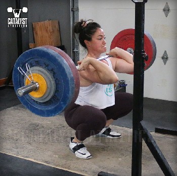 Laura front squat - Olympic Weightlifting, strength, conditioning, fitness, nutrition - Catalyst Athletics