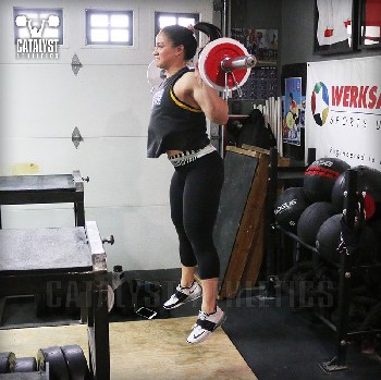 Laura back squat jump - Olympic Weightlifting, strength, conditioning, fitness, nutrition - Catalyst Athletics
