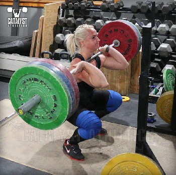 Sarabeth front squat - Olympic Weightlifting, strength, conditioning, fitness, nutrition - Catalyst Athletics