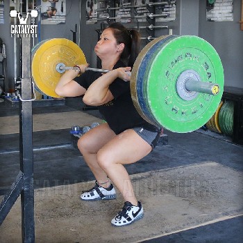 Lily front squat - Olympic Weightlifting, strength, conditioning, fitness, nutrition - Catalyst Athletics