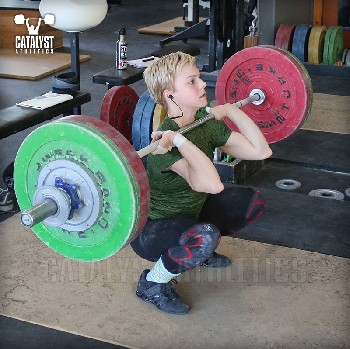 Amanda front squat - Olympic Weightlifting, strength, conditioning, fitness, nutrition - Catalyst Athletics