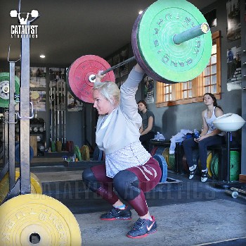 Sarabeth overhead squat - Olympic Weightlifting, strength, conditioning, fitness, nutrition - Catalyst Athletics