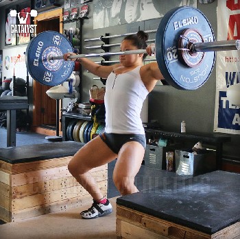 Lily block snatch - Olympic Weightlifting, strength, conditioning, fitness, nutrition - Catalyst Athletics