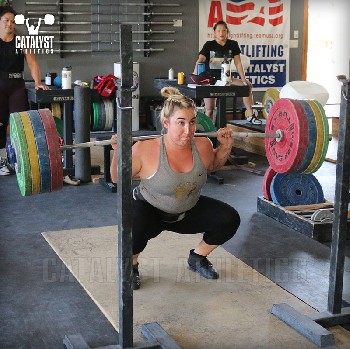 Sam back squat - Olympic Weightlifting, strength, conditioning, fitness, nutrition - Catalyst Athletics