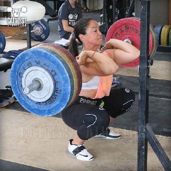 Laura front squat - Olympic Weightlifting, strength, conditioning, fitness, nutrition - Catalyst Athletics