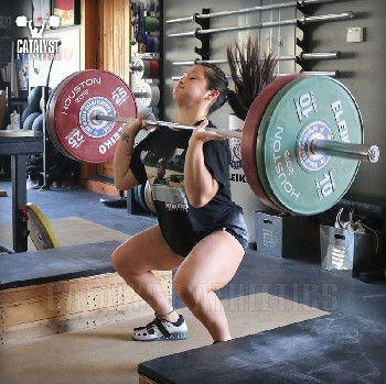 Lily block clean - Olympic Weightlifting, strength, conditioning, fitness, nutrition - Catalyst Athletics