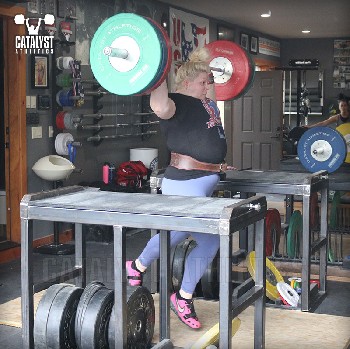 Katlin jerk behind the neck - Olympic Weightlifting, strength, conditioning, fitness, nutrition - Catalyst Athletics