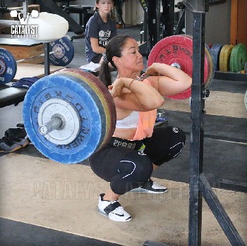 Laura Front Squat - Olympic Weightlifting, strength, conditioning, fitness, nutrition - Catalyst Athletics