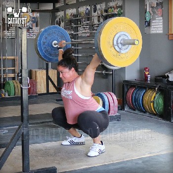 Laura overhead squat - Olympic Weightlifting, strength, conditioning, fitness, nutrition - Catalyst Athletics