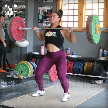 Laura power clean - Olympic Weightlifting, strength, conditioning, fitness, nutrition - Catalyst Athletics